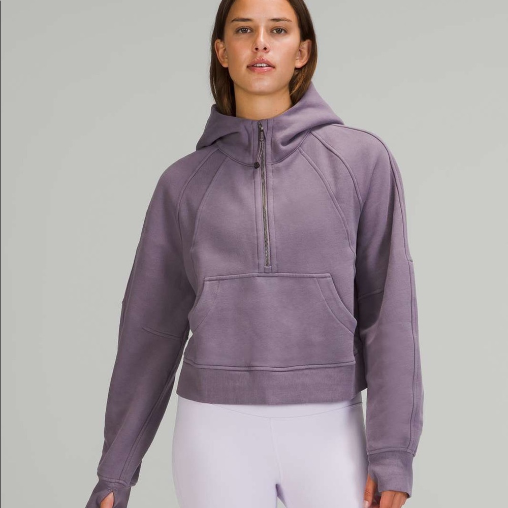 Lululemon Dusky Lavender Oversized Scuba 1/2 Zip NWT M/L